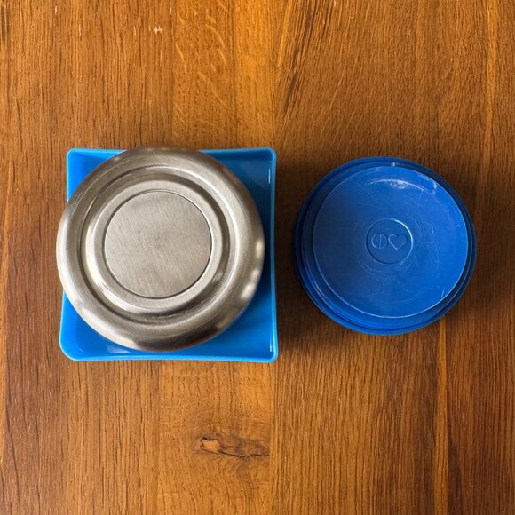 OMIEBOX Kids Lunch Box Blue Yellow School Bento Snacks Omie Snack Child Lunchbox - Picture 6 of 14